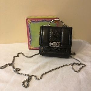 Brighton small black leather versatile bag